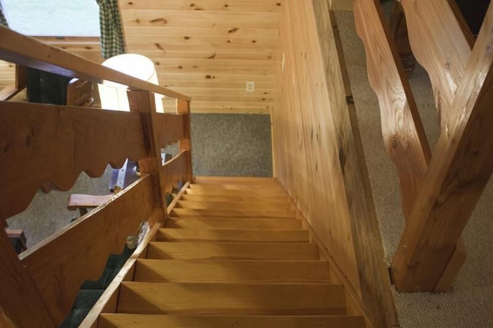 Stairway down from the loft.