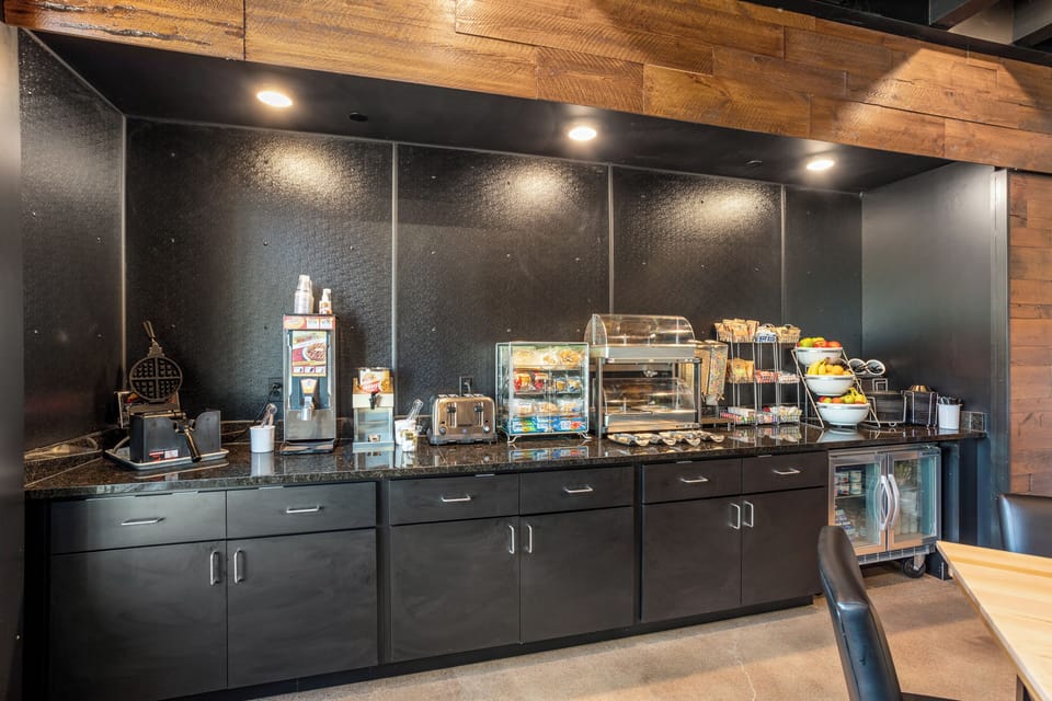 Free daily self-serve breakfast