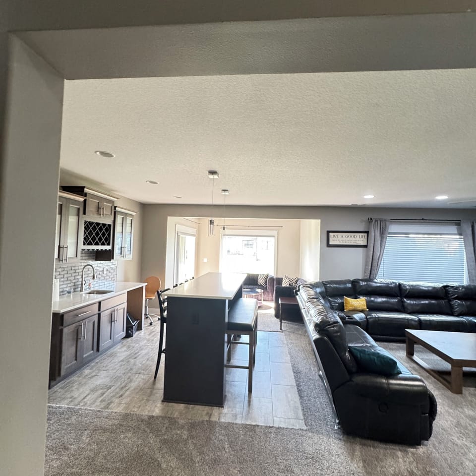Lower level living space