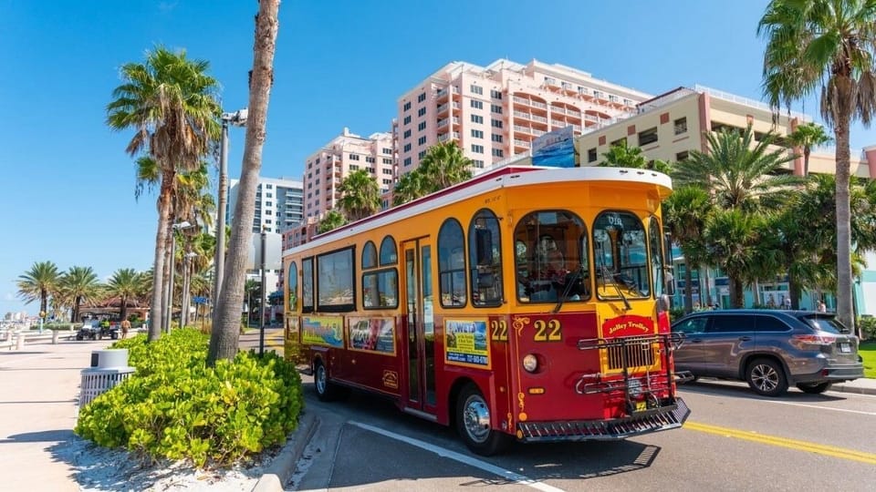 Jump aboard the Suncoast Beach Trolley to all your fun spots and even the grocery stores.   An an average $30 Uber rides to from the St Pete airport means you can leave a car behind!