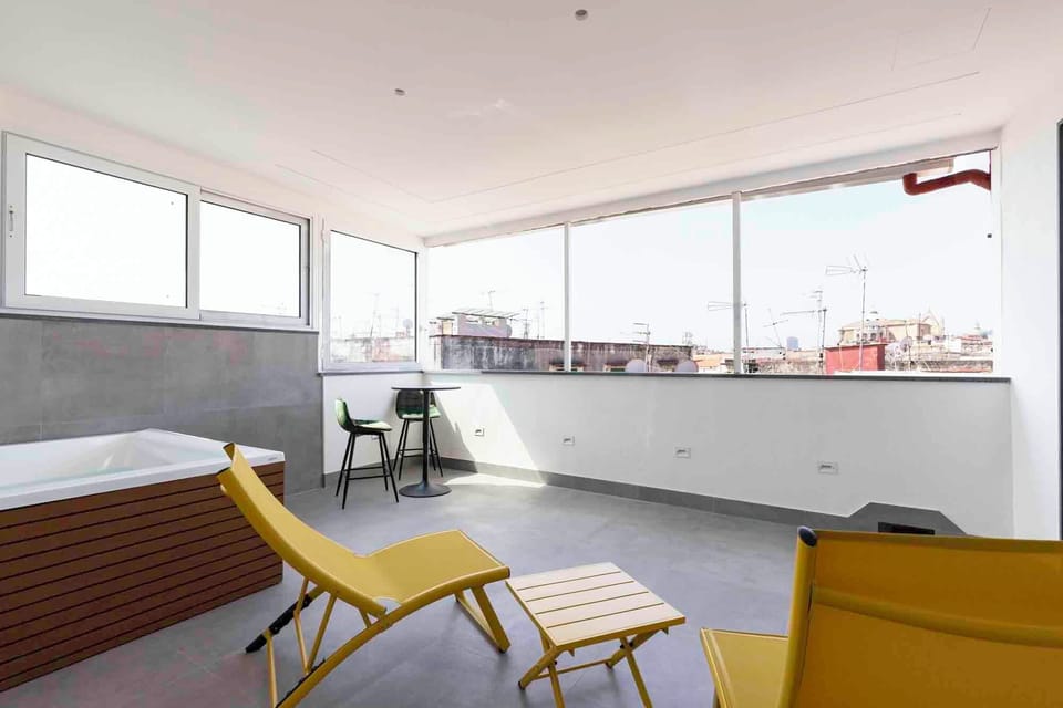 Deluxe Double Room, Hot Tub, City View | Terrace/patio