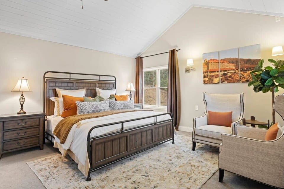 Bedroom 1:  Wake up refreshed in the king suite, your own private escape with thoughtful touches and calming design.