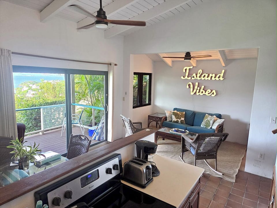 Your great room opens on to a covered balcony and has a pullout sofa for additional sleeping