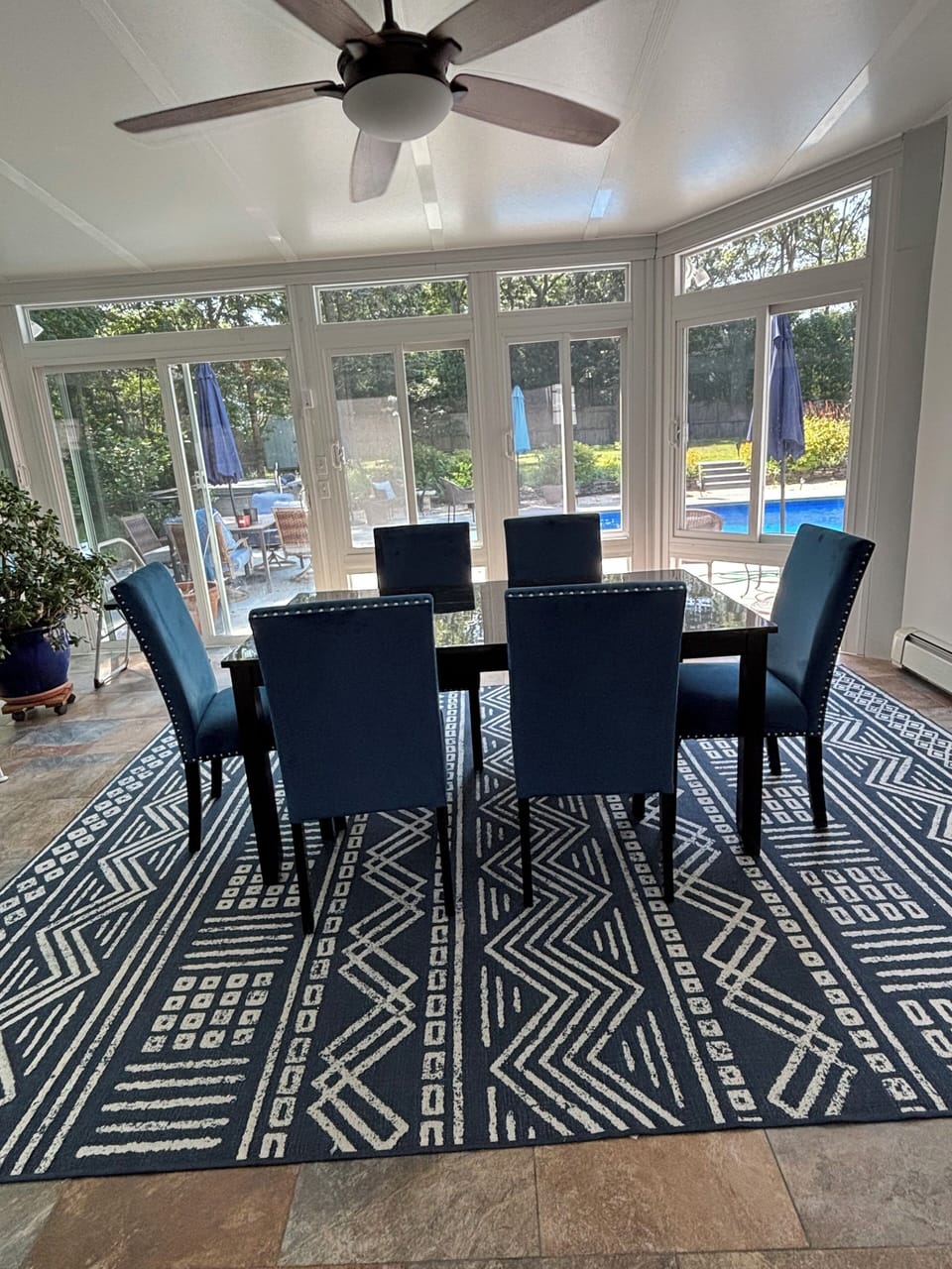 Heated Sunroom. 