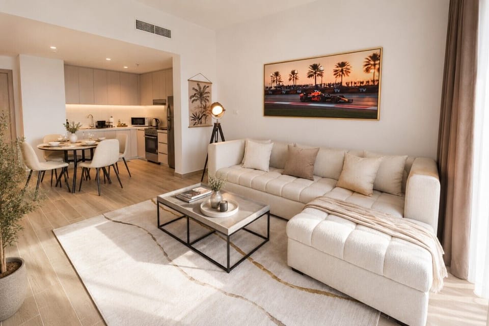 Luxury 1 bedroom F1 styled apartment available on short term rental in Yas Island, Abu Dhabi, UAE