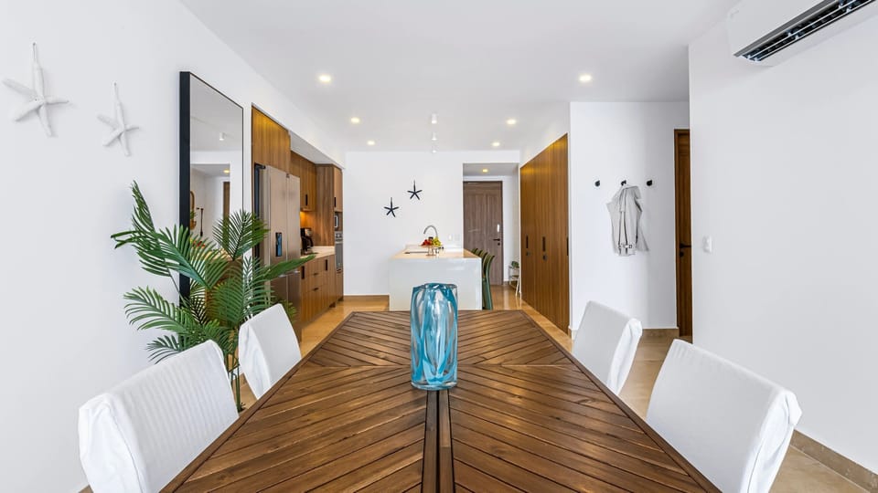 Comfort Apartment, 2 Bedrooms, Balcony, Beach View | Living area | Flat-screen TV
