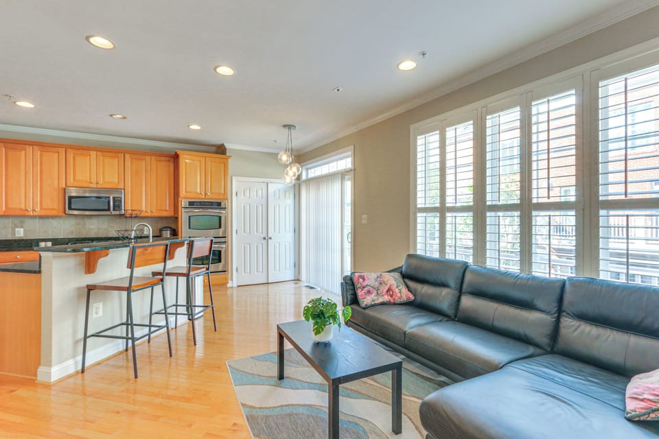 Family Room & Kitchen | Central A/C & Heat