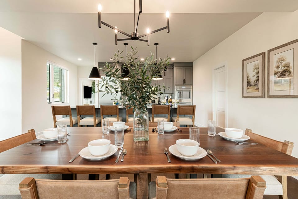Kitchen and dining area