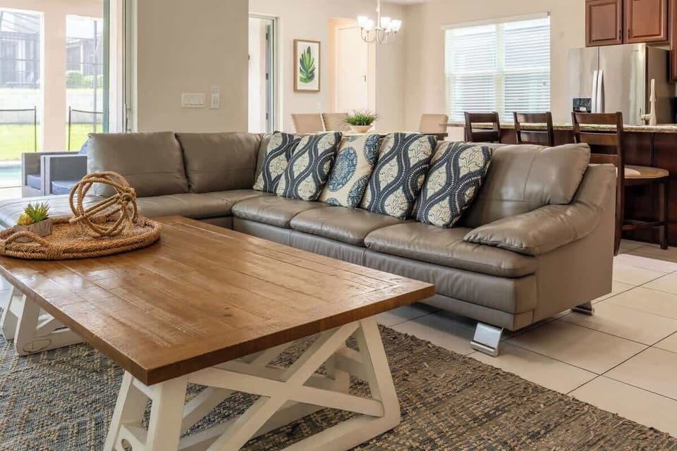 Stylish décor with elegant and cozy touches.