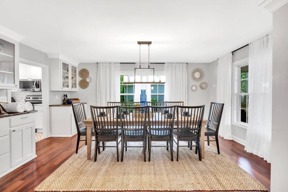 Gather around the table—plenty of room for everyone with dining for 10!