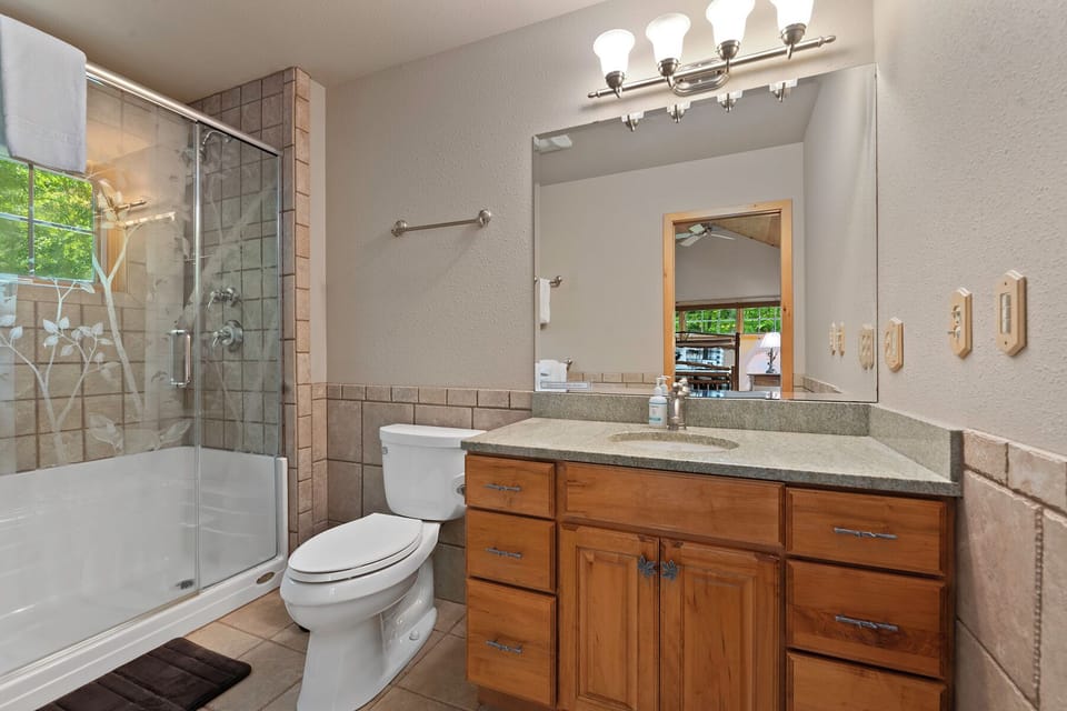 Bathroom 2 - Sleek walk-in shower