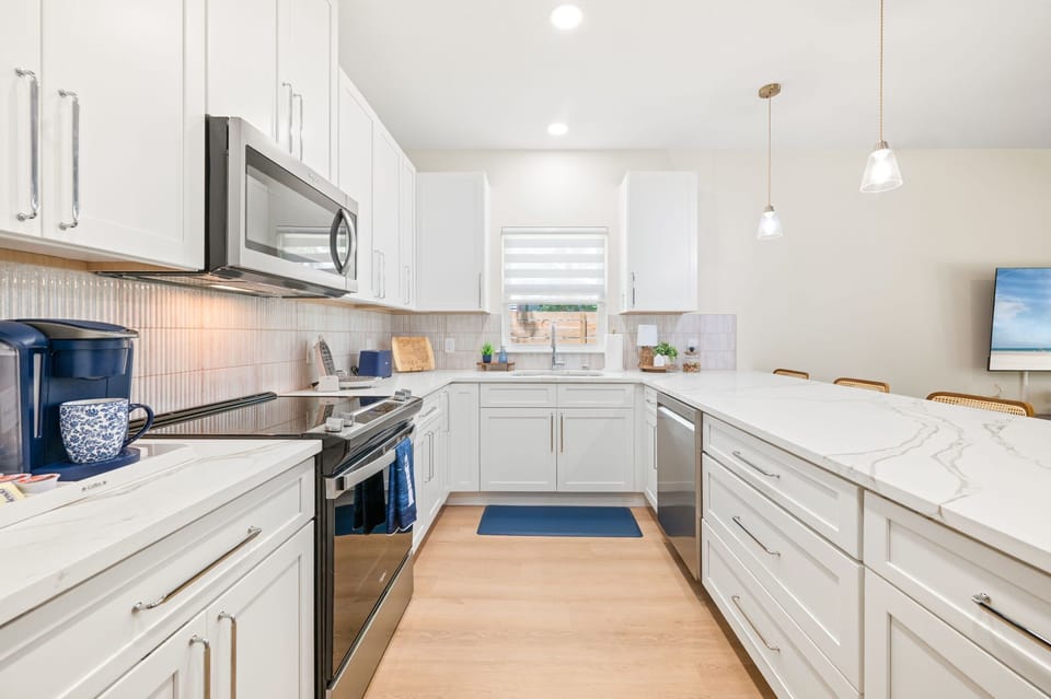 Make yourself at home with our kitchen fully stocked with everything you need