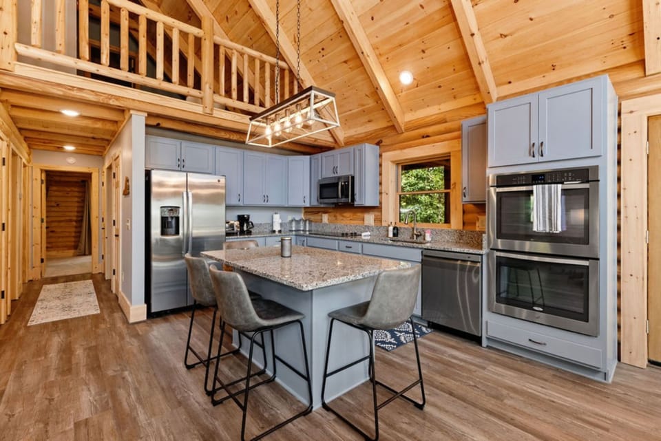 Fully stocked kitchen
