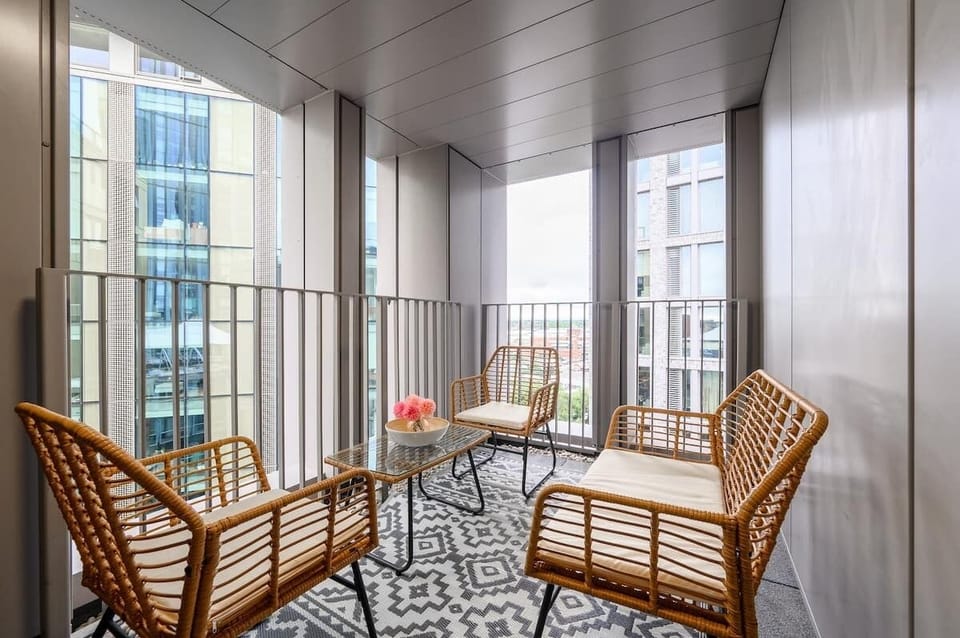 Step out onto your private balcony for morning coffee or evening chats with views over the city