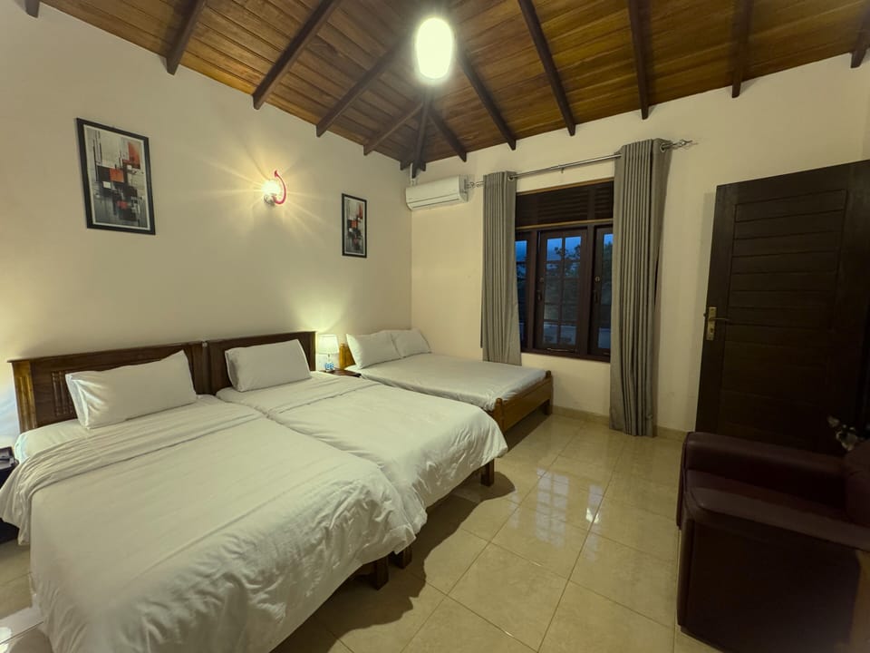 Family Triple Room, Multiple Beds, Mountain View | Egyptian cotton sheets, premium bedding, down comforters