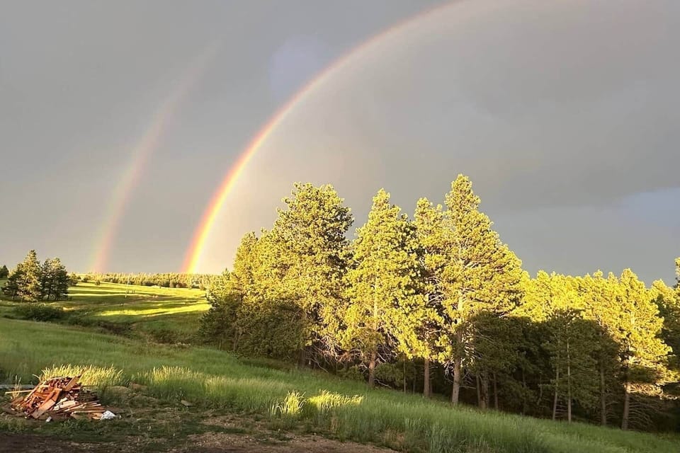 Double rainbow near the property - July 2025