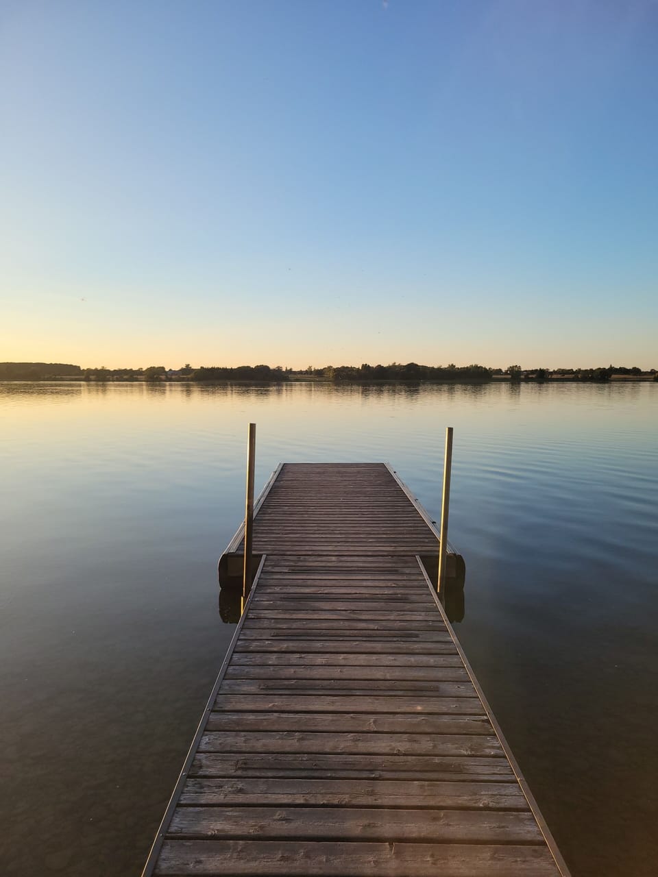 Private lake access with peaceful sunset views