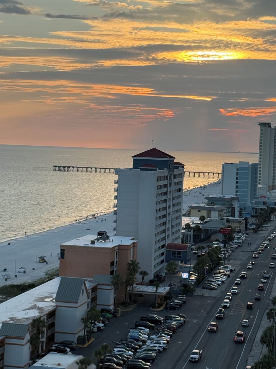 Sunset deck view