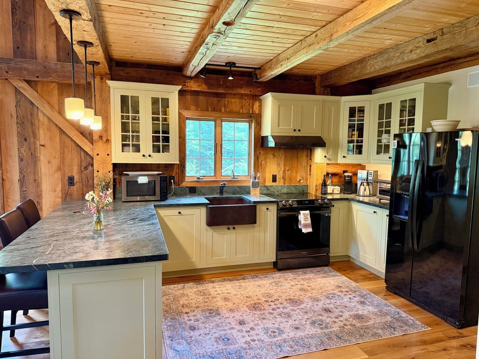 "One of our favorite parts of the trip was cooking dinner together...!" NW