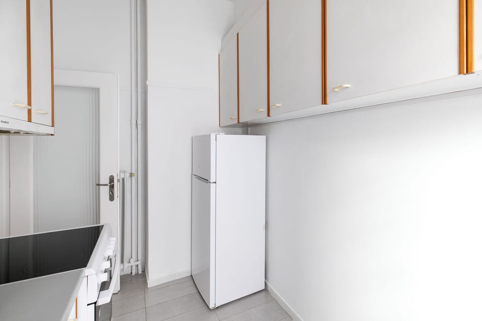 Apartment, Balcony, City View | Private kitchen | Full-size fridge, microwave, oven, stovetop