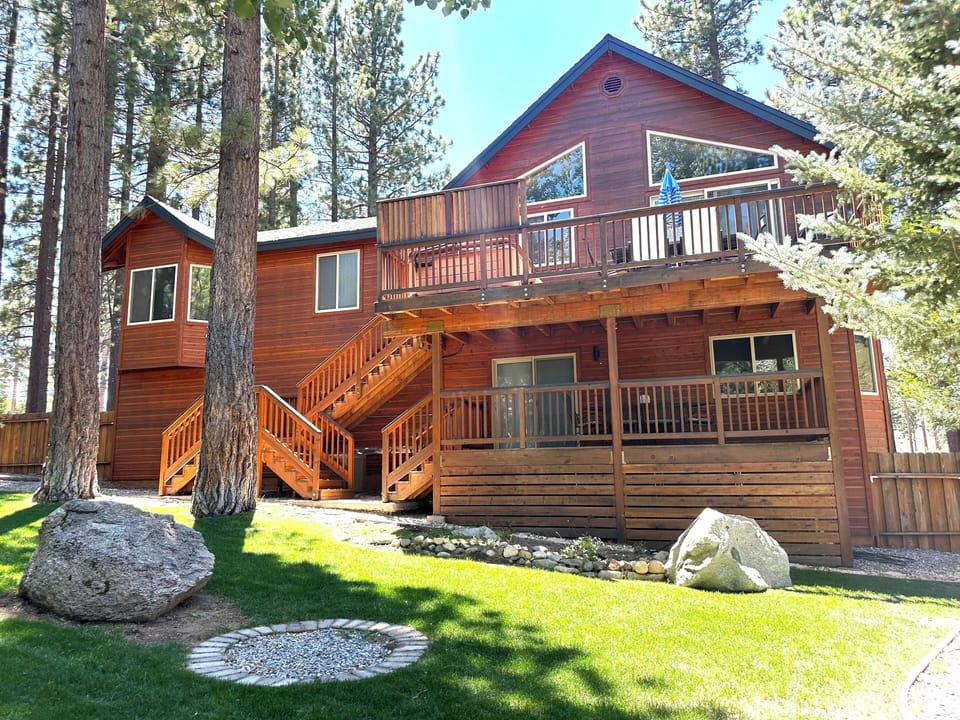 Dual patios in back