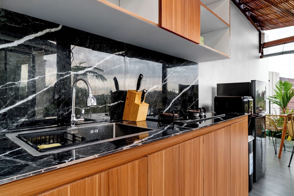Exclusive Villa, 2 Bedrooms, Private Pool | Private kitchen | Full-size fridge, stovetop, rice cooker, cookware/dishes/utensils