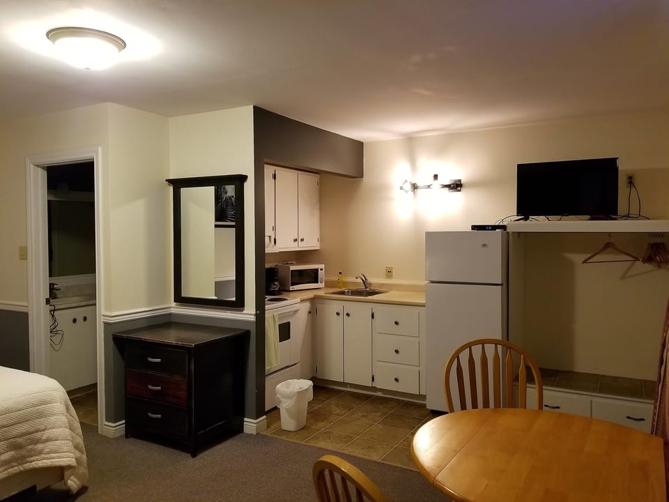 Studio, 1 Queen Bed, Non Smoking, Kitchenette | Desk, iron/ironing board, free WiFi, bed sheets