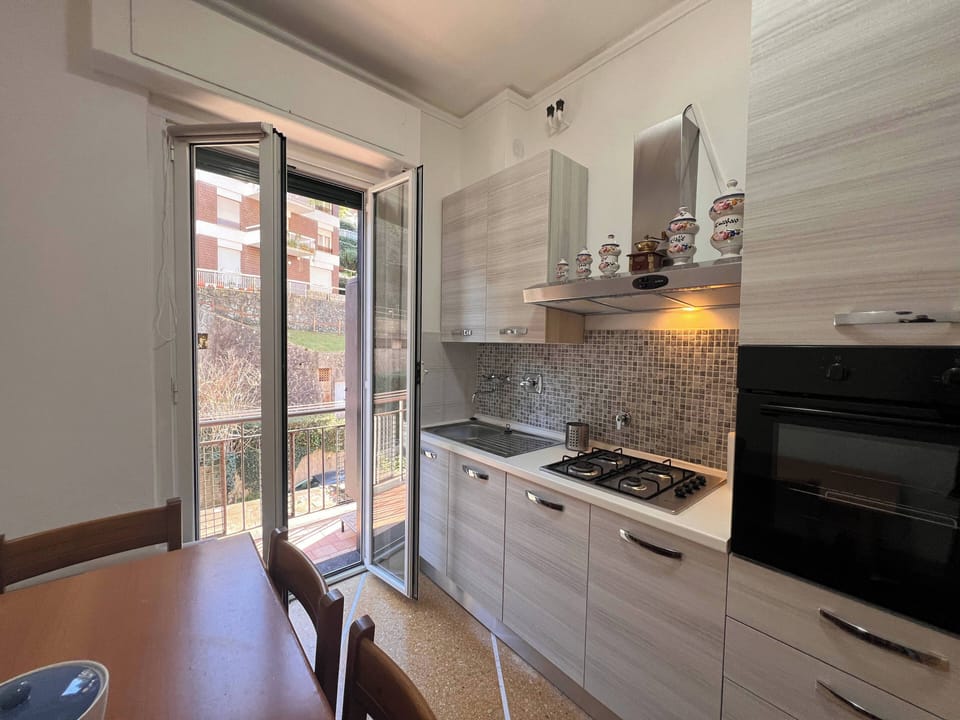 Apartment, 1 Bedroom, Balcony, Hill View | Private kitchen | Fridge, microwave, oven, stovetop