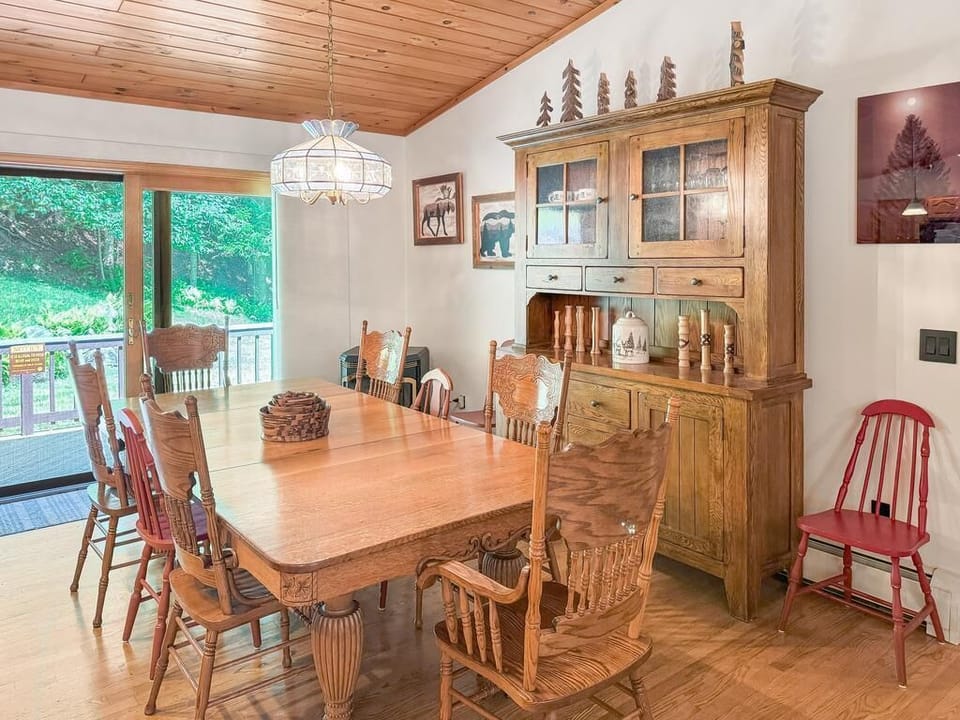 Dining Area with Pellet Stove