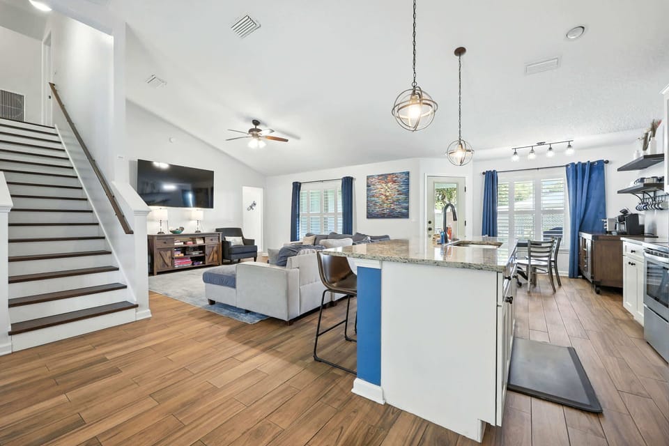 House, Multiple Beds, Patio, Garden View (Salty Tradewind Retreat) | Living area | 42-inch flat-screen TV with digital channels