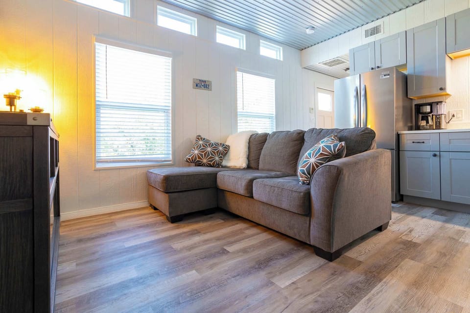 House, Multiple Beds, Hot Tub, Garden View (Bison View) | Living area | 55-inch flat-screen TV with digital channels
