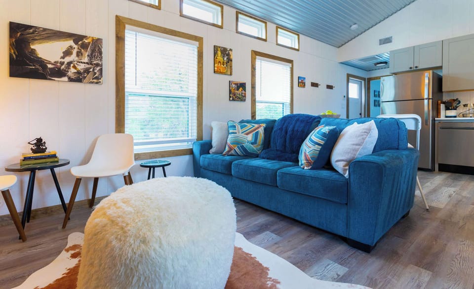 Cabin, Multiple Beds, Kitchen, Garden View (Shady Grove) | Living area | 42-inch flat-screen TV with digital channels