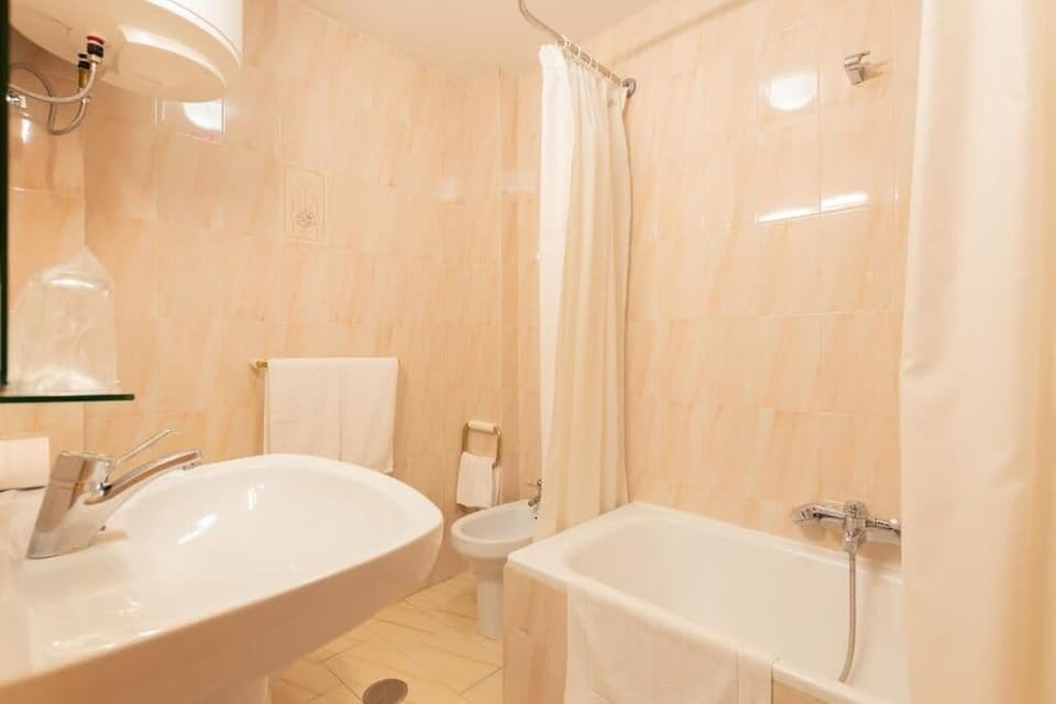 Towels, soap, shampoo, toilet paper