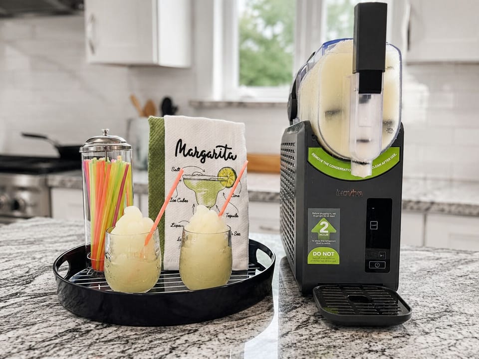 Cool off with our frozen drink machine — perfect for slushies, frappes, milkshakes, and icy drinks on those hot Florida days.