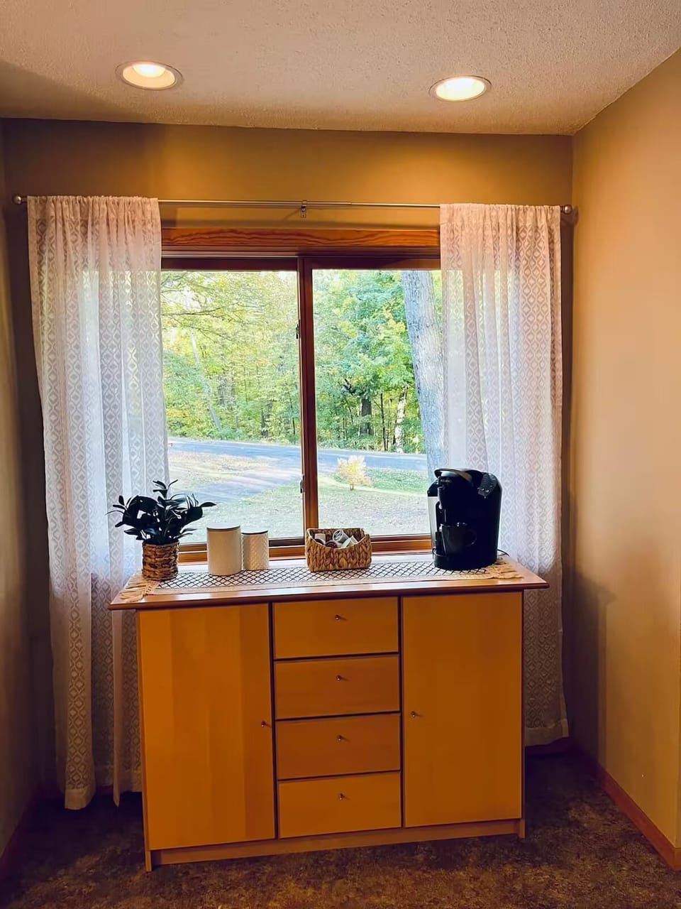Coffee/tea bar for all your caffeinated needs! 