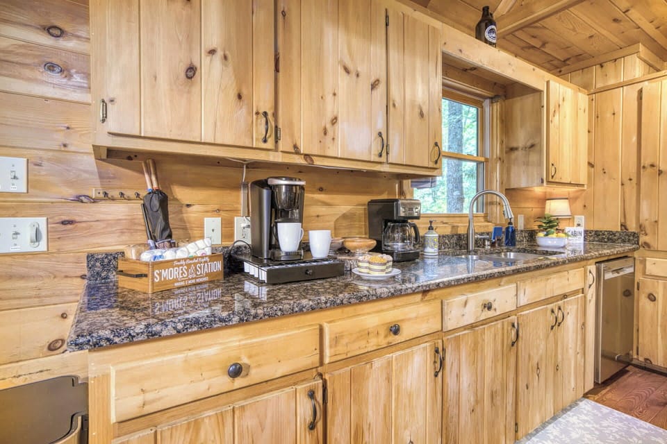 Plenty of counter space and cabinets