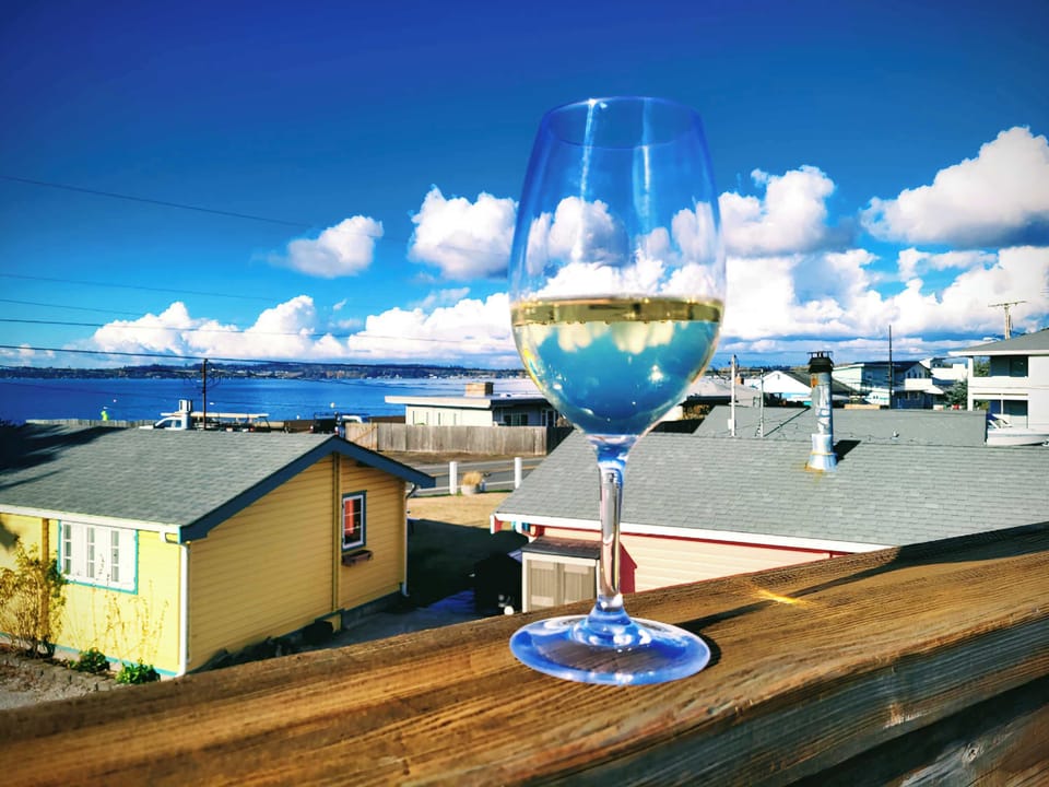 Enjoy your favorite beverage on your private deck with a view.