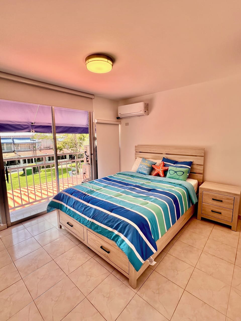 Master bedroom with queen bed