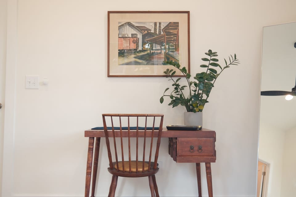 Desk and chair