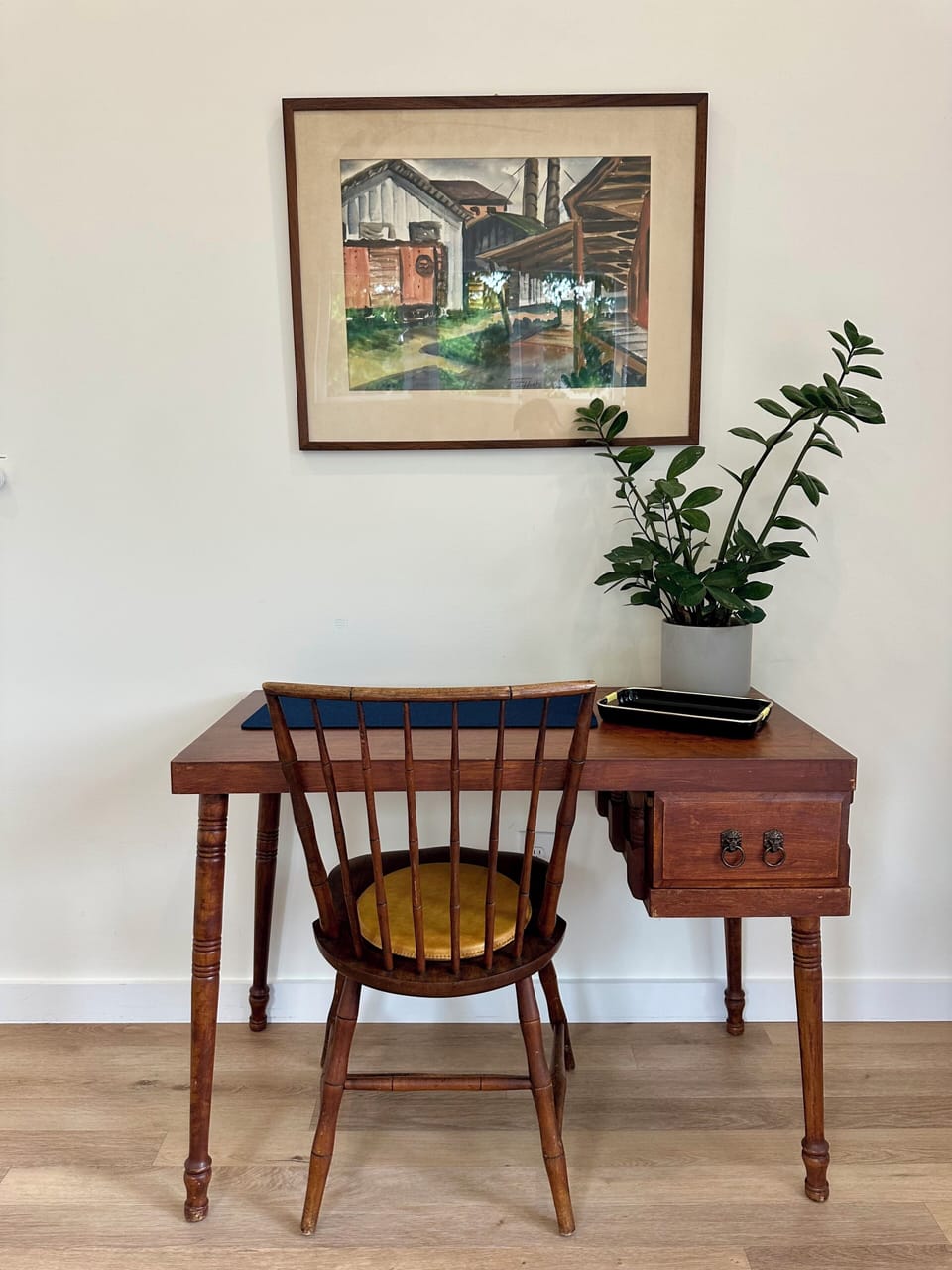 Desk and chair