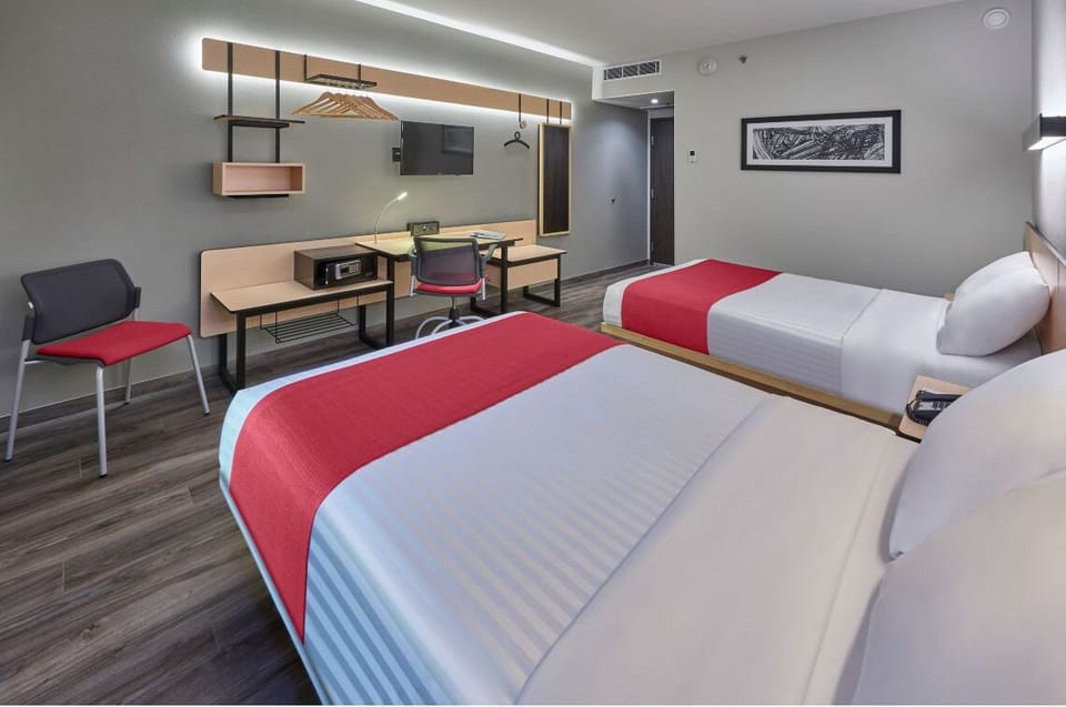 Stretch out with two comfortable beds and roomy walkways.