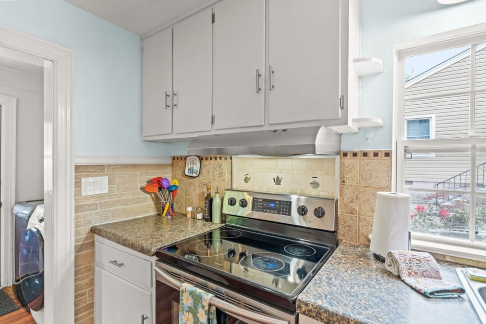 Well equipped kitchen with updated appliances.