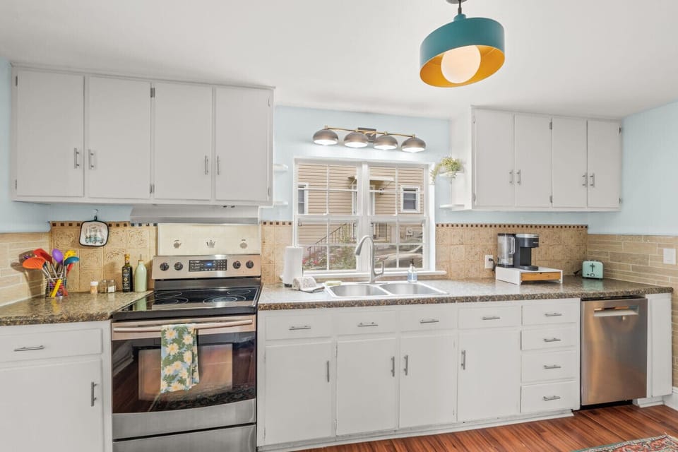 Well equipped kitchen with updated appliances.