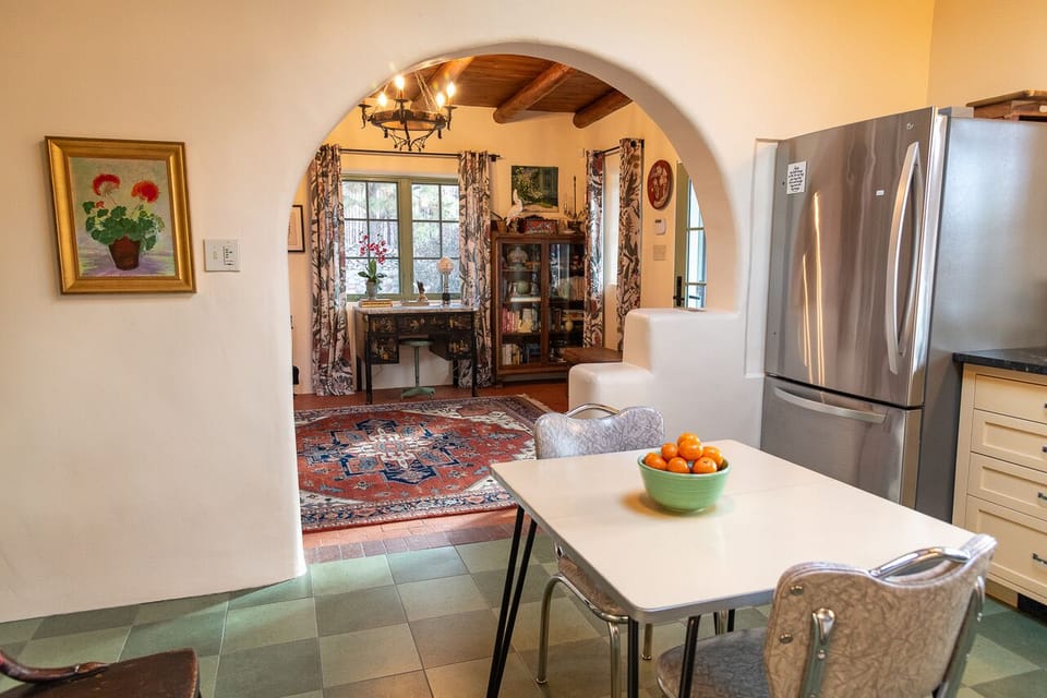 View of entry room from kitchen