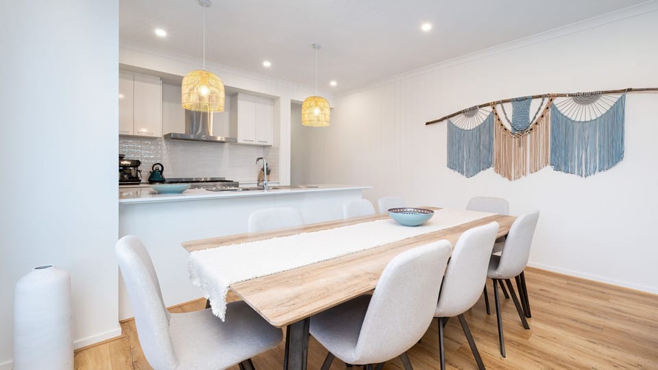 Dining and kitchen