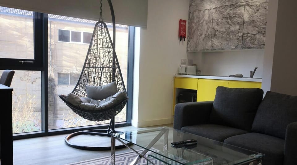 Lounge & Kitchen at Avo Apartments Short Lets & Serviced Accommodation