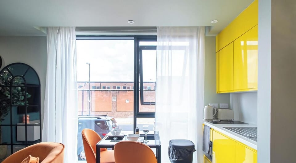Lounge, Dining & Kitchen at Avo Apartments Short Lets & Serviced Accommodation