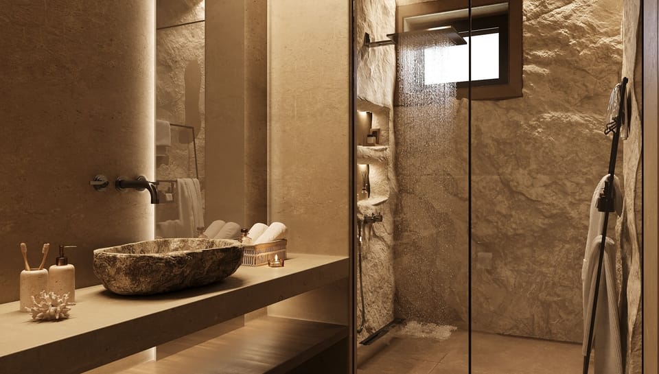 Four Bedroom Grand Royal Villa with Private Heated Pool | Bathroom | Slippers
