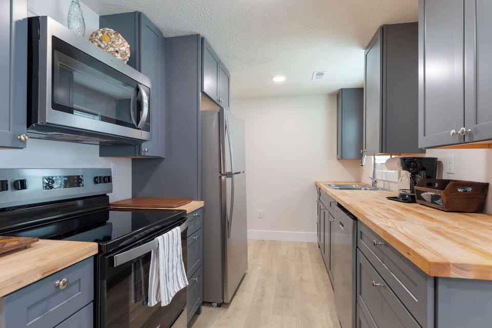 Kitchen stocked with all cooking essentials