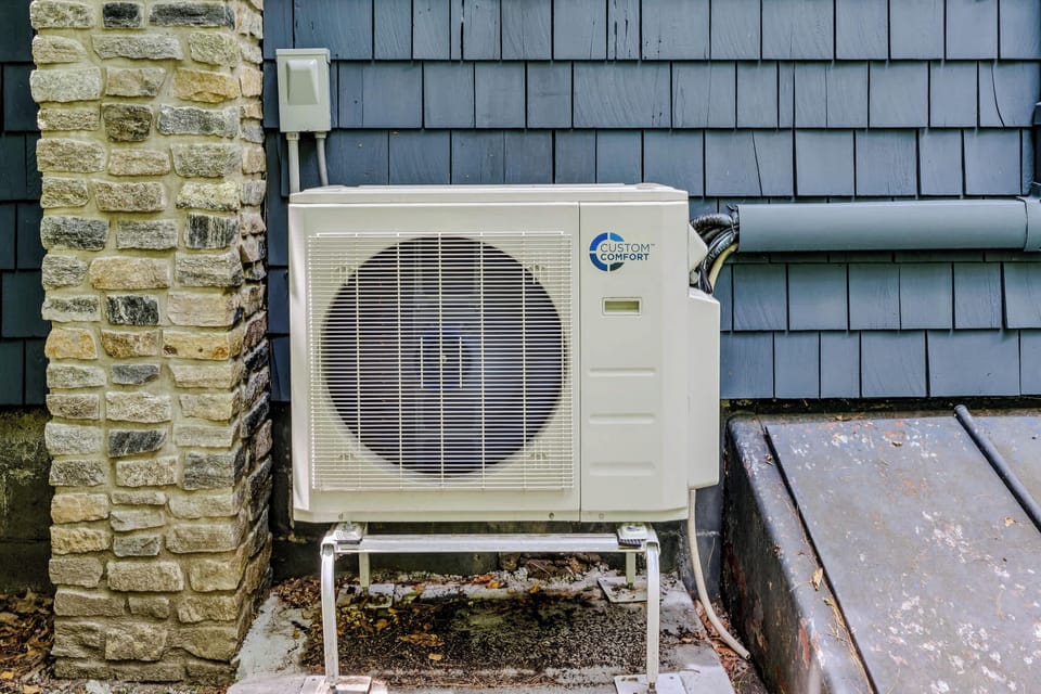 Mini-split heat pump for year-round heating and cooling comfort